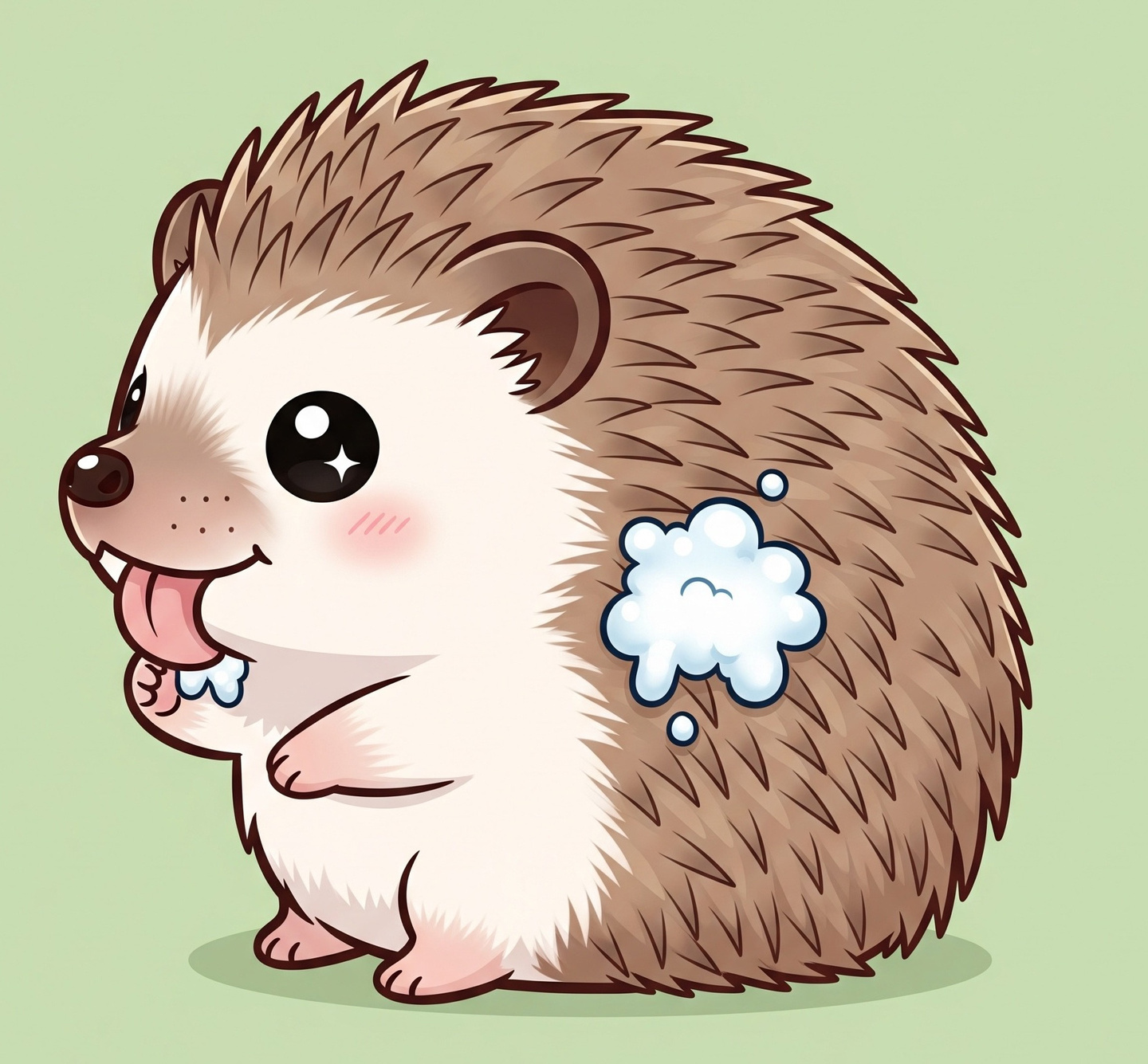 ハリネズミ　よだれ