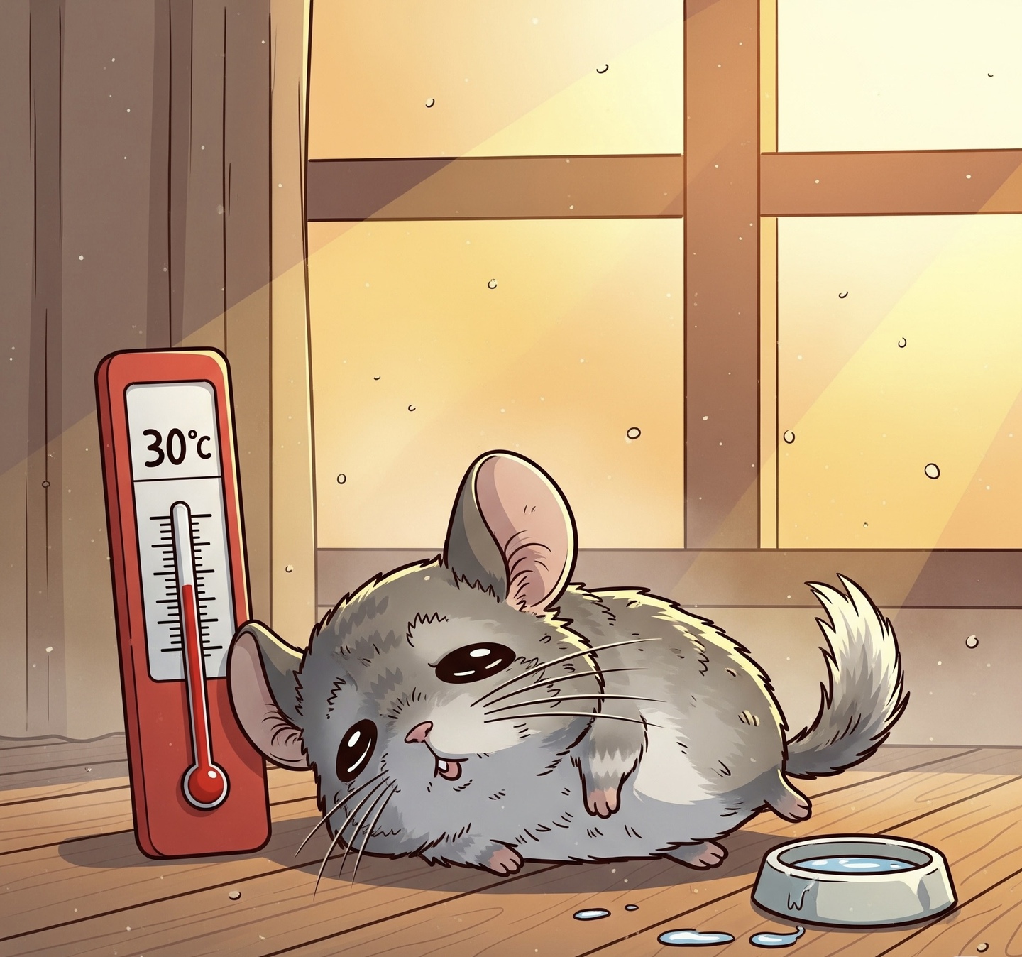 チンチラ　熱中症