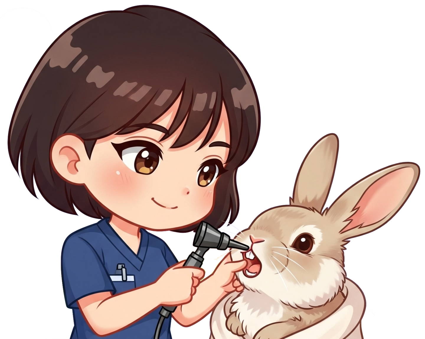 ウサギ 歯の診察