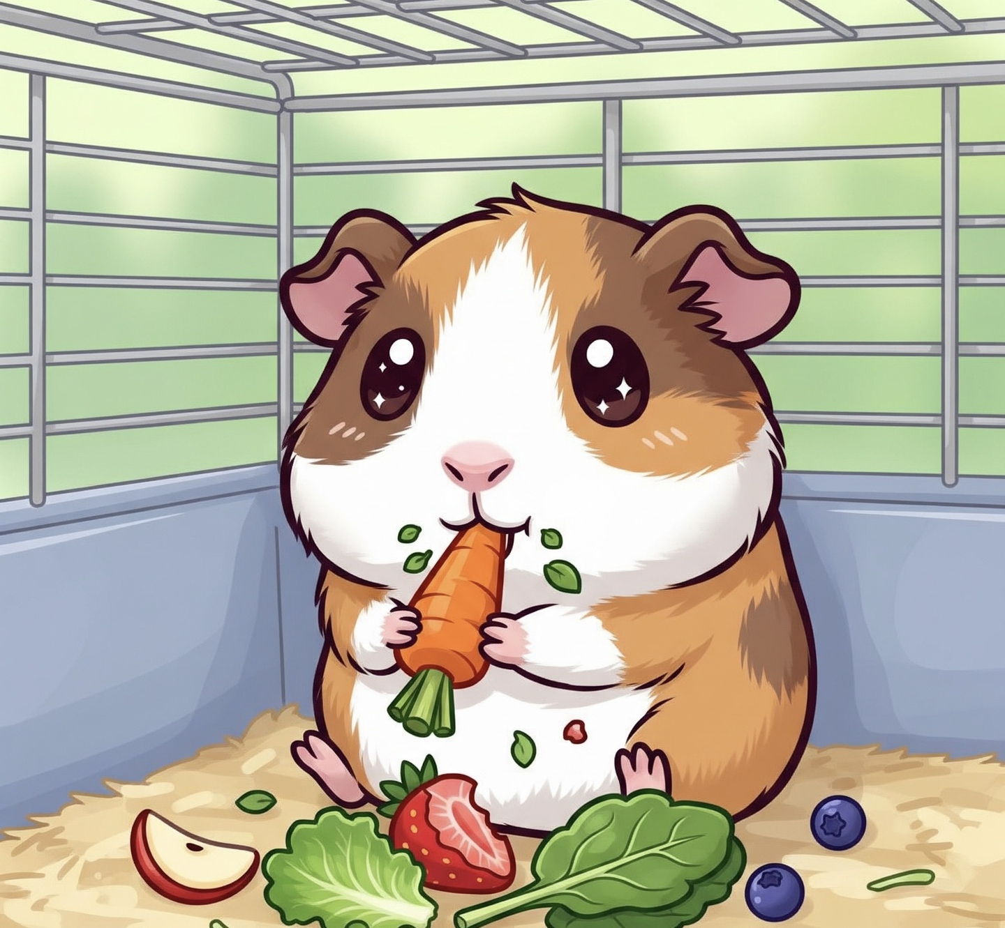 モルモット　野菜